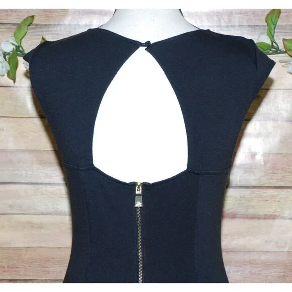 Kate Young Ladies Black Dress Size 2 Fit And Flare Back Zip Whimsy Goth - Picture 7 of 12